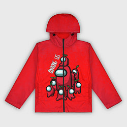 Ветровка с капюшоном женская AMONG US, цвет: 3D-черный