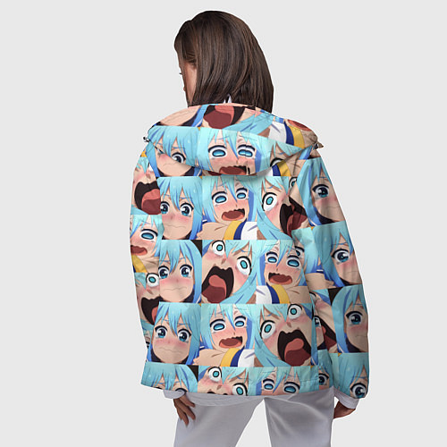 Женская ветровка Аква Коносуба Aqua Konosuba / 3D-Белый – фото 4