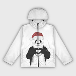 Ветровка с капюшоном женская Панда Клаус, цвет: 3D-черный