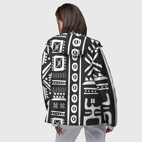 Женская ветровка Этнический узор / 3D-Белый – фото 4