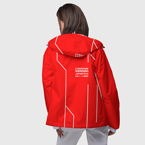 Женская ветровка CYBERPUNK FASHION / 3D-Белый – фото 4