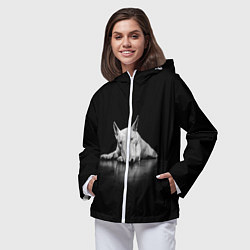 Ветровка с капюшоном женская Puppy, цвет: 3D-белый — фото 2