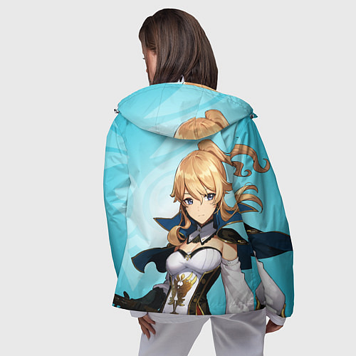 Женская ветровка GENSHIN IMPACT, ДЖИНН / 3D-Белый – фото 4