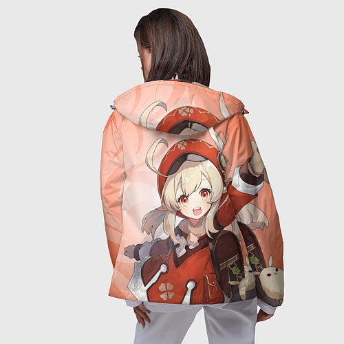 Женская ветровка GENSHIN IMPACT, КЛИ / 3D-Белый – фото 4