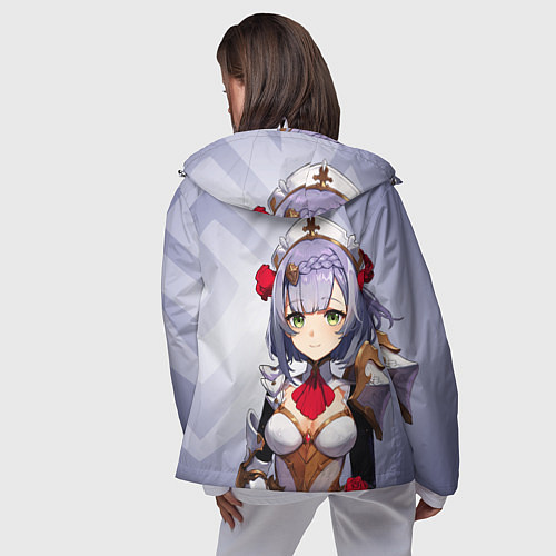 Женская ветровка GENSHIN IMPACT, НОЭЛЛЬ / 3D-Белый – фото 4