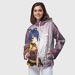 Ветровка с капюшоном женская GENSHIN IMPACT, СЯН ЛИН, цвет: 3D-белый — фото 2
