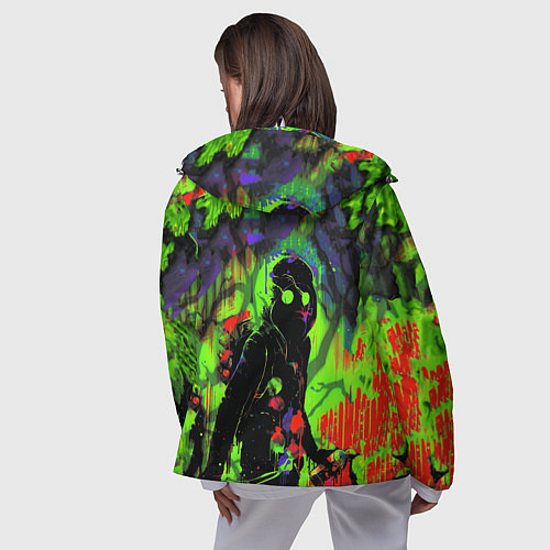 Женская ветровка Граффити / 3D-Белый – фото 4