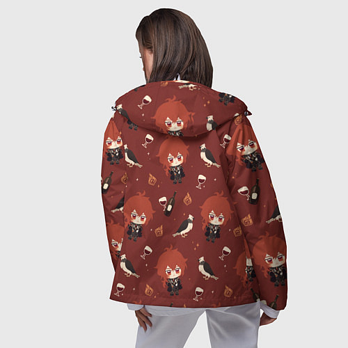Женская ветровка Genshin Impact / 3D-Белый – фото 4