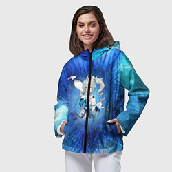 Ветровка с капюшоном женская Барбара Genshin Impact, цвет: 3D-черный — фото 2