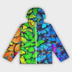 Женская ветровка Радужные бабочки