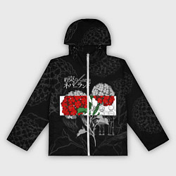 Ветровка с капюшоном женская Обещанный Неверленд Цветы Вида, цвет: 3D-белый