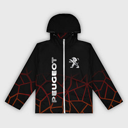 Ветровка с капюшоном женская PEUGEOT, цвет: 3D-белый