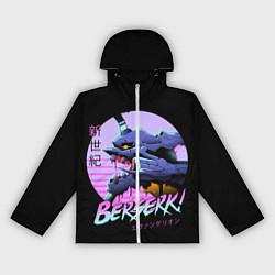 Ветровка с капюшоном женская Evangelion, цвет: 3D-белый