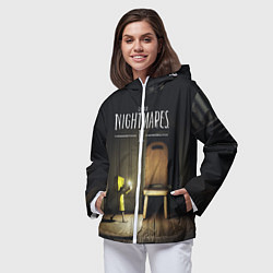 Ветровка с капюшоном женская Little Nightmares 2, цвет: 3D-белый — фото 2