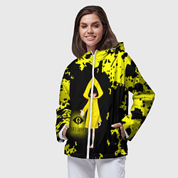 Ветровка с капюшоном женская Little NightmaresШестая, цвет: 3D-белый — фото 2