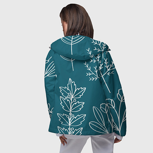 Женская ветровка Цветы / 3D-Белый – фото 4