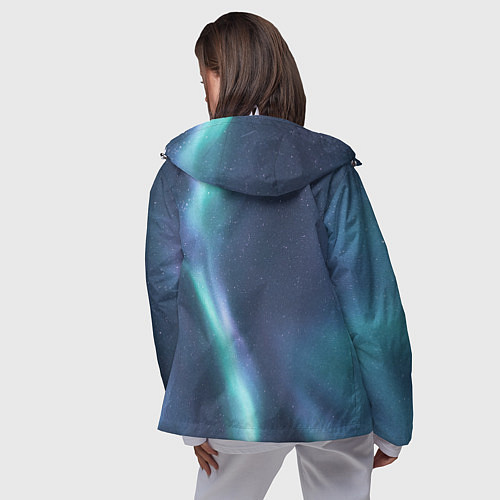 Женская ветровка Северное Сияние / 3D-Белый – фото 4