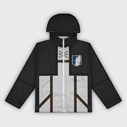Ветровка с капюшоном женская АТАКА ТИТАНОВ ATTACK ON TITAN, цвет: 3D-белый