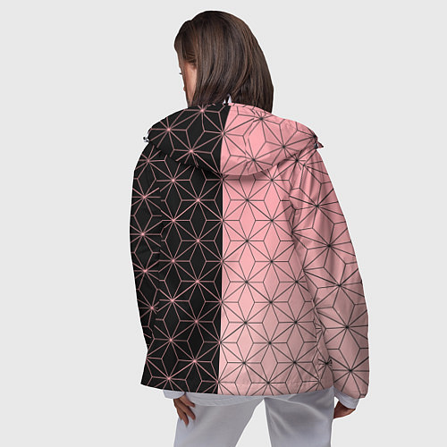 Женская ветровка КОСТЮМ НЕЗУКО NEZUKO / 3D-Белый – фото 4