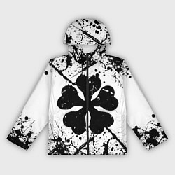 Ветровка с капюшоном женская Черный клевер,, цвет: 3D-черный