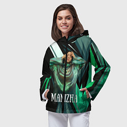 Ветровка с капюшоном женская Манижа Manizha, цвет: 3D-черный — фото 2