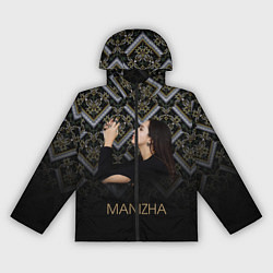 Ветровка с капюшоном женская Манижа Manizha, цвет: 3D-черный
