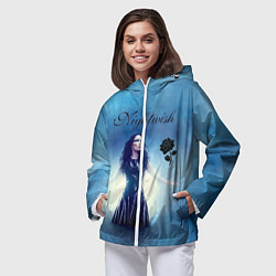 Ветровка с капюшоном женская Nightwish, цвет: 3D-белый — фото 2