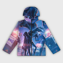 Ветровка с капюшоном женская DEATH NOTE ТЕТРАДЬ СМЕРТИ, цвет: 3D-черный