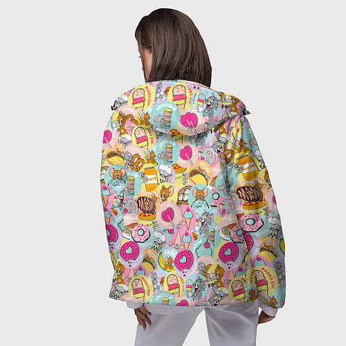 Женская ветровка Том и Джерри / 3D-Черный – фото 4