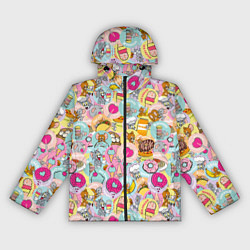 Ветровка с капюшоном женская Том и Джерри, цвет: 3D-черный