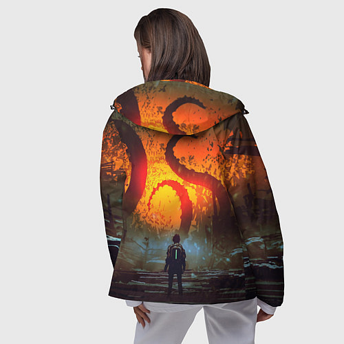 Женская ветровка Metro Exodus / 3D-Черный – фото 4