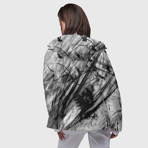 Женская ветровка DARK SOULS ТЁМНЫЙ МИР / 3D-Белый – фото 4