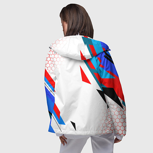 Женская ветровка AUDI АУДИ SPORT / 3D-Белый – фото 4