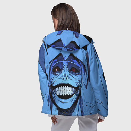 Женская ветровка ПОДНЯТИЕ УРОВНЯ В ОДИНОЧКУ / 3D-Белый – фото 4