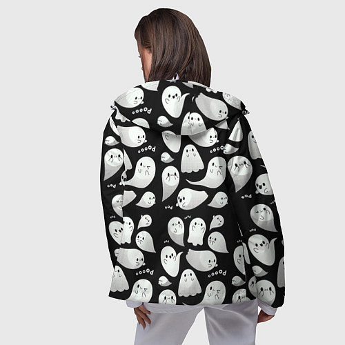 Женская ветровка Boo Привидения / 3D-Белый – фото 4