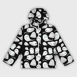 Ветровка с капюшоном женская Boo Привидения, цвет: 3D-белый