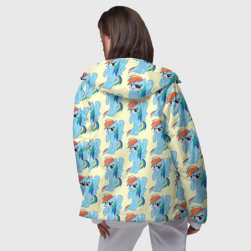 Женская ветровка Rainbow Dash / 3D-Черный – фото 4