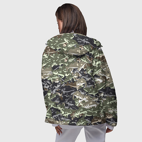 Женская ветровка Камуфляж для рыбака / 3D-Белый – фото 4