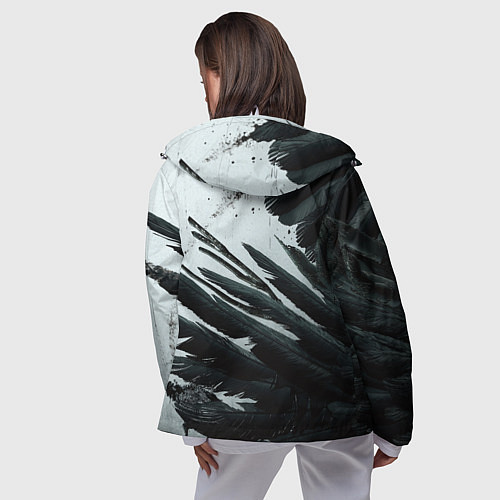 Женская ветровка Resident Evil Village крылья / 3D-Белый – фото 4