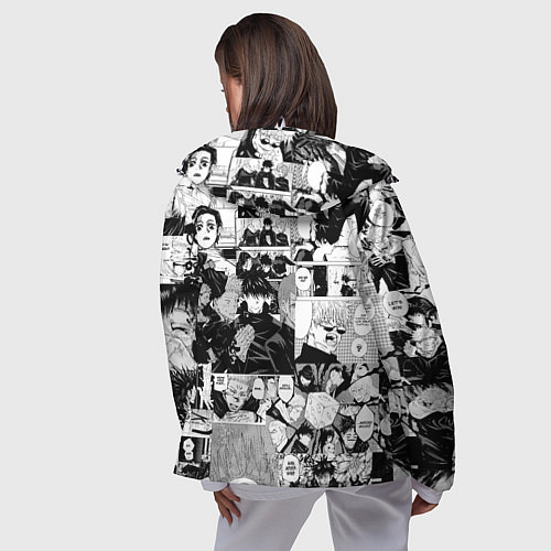 Женская ветровка Магическая Битва / 3D-Белый – фото 4