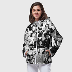 Ветровка с капюшоном женская Магическая Битва, цвет: 3D-белый — фото 2