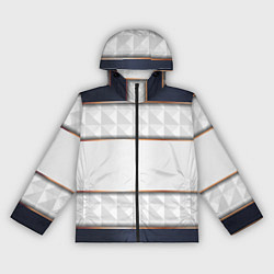 Ветровка с капюшоном женская White 3d lines, цвет: 3D-черный