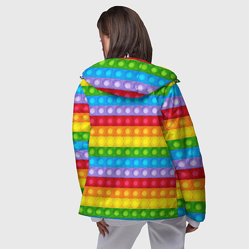 Женская ветровка Pop It / 3D-Белый – фото 4