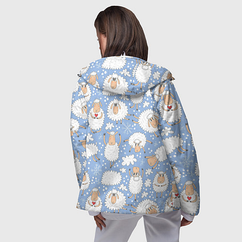 Женская ветровка Счастливые овечки / 3D-Белый – фото 4