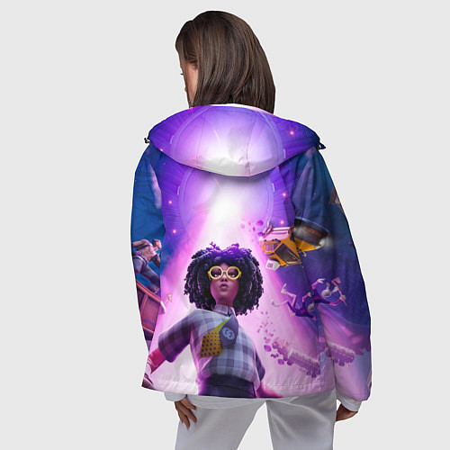 Женская ветровка Фортнайт Доктор Слоун - 7 сезон / 3D-Черный – фото 4