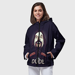 Ветровка с капюшоном женская Большой Лебовский The Dude, цвет: 3D-черный — фото 2