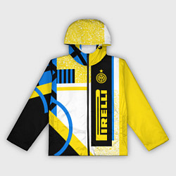 Ветровка с капюшоном женская ФК «Интер Милан» 202021, цвет: 3D-черный