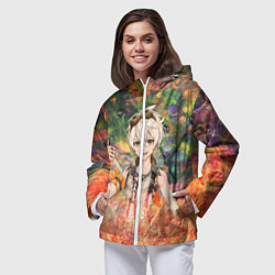 Ветровка с капюшоном женская Беннетт Genshin Impact, цвет: 3D-белый — фото 2