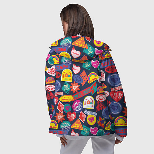 Женская ветровка TSS Харли Куинн паттерн / 3D-Белый – фото 4