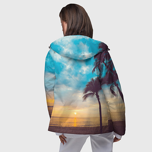 Женская ветровка Пейзаж / 3D-Черный – фото 4